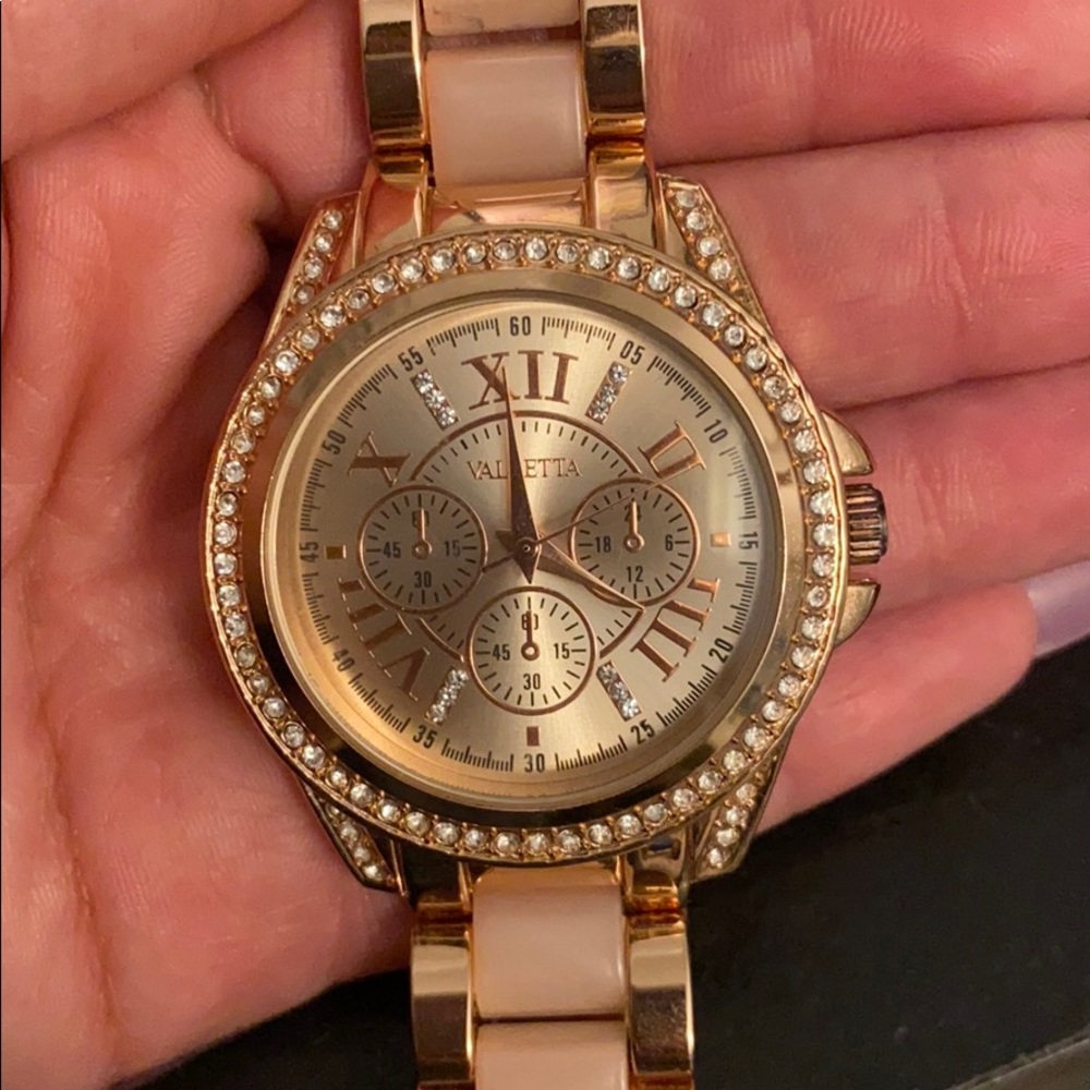 Cubic zirconia Rose Gold Watch